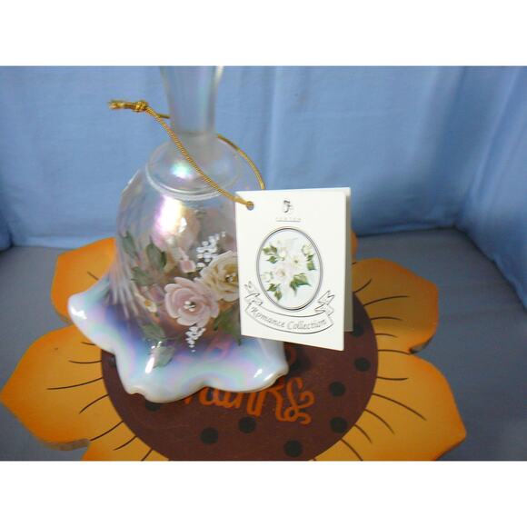 Fenton Bell Opalescent Romance Collection Hand painted by S. Miller - Picture 6 of 11